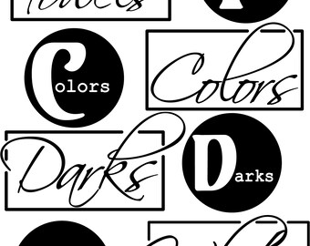 Laundry Basket Labels