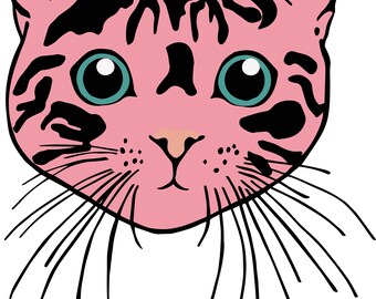 Kitty Face SVG, PNG und JPEG