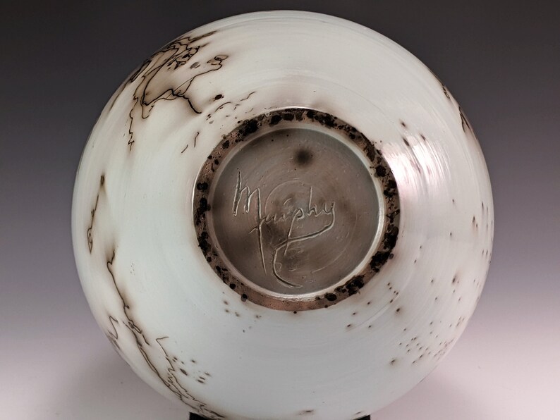 Robins Egg Blue Horse Hair Vase Raku