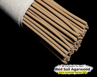 Kai’s Incense Series 001 - Pure High-End Grade Red Soil Agarwood from Vietnam Fu Sen, Handmade 5g