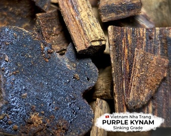 Wild Purple Kynam/Kyara Chips from Vietnam Nha Trang, 100% Sinking Grade