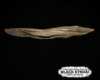 100% Sinking Black Kynam Agarwood Piece from Vietnam Nha Trang, 26.4g