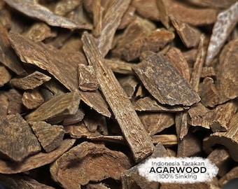 100% Sinking Wild Agarwood Chips from Indonesia Tarakan, Batch 33