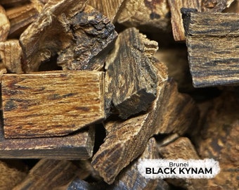 90% Sinking Black Kynam Agarwood Chips from Brunei