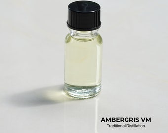 Kai's Oil Series 007 - Ambergris VM | Pure Artisan Oil gemaakt met behulp van Ambergris, Vetiver, Musk, Traditionele Old-School Distillation, 10g fles