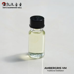 Kai’s Oil Series 007 - Ambergris VM | Pure Artisan Oil made using Ambergris, Vetiver, Musk, Traditional Old-School Distillation, 10g Bottle