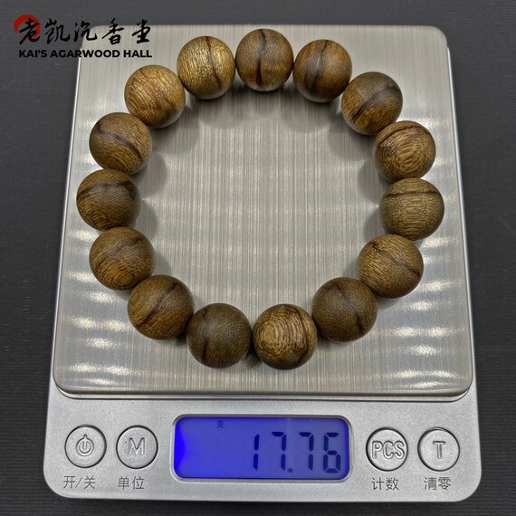 カンボジア ポーサット県産 ポーサット沈香 ブレスレット 15mm 17.7g 