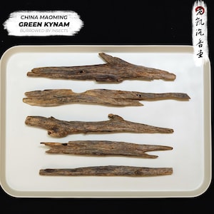 Groene Kynam-stukken • 130 gram • Door insecten ingegraven • Wild / plantage • China, Maoming