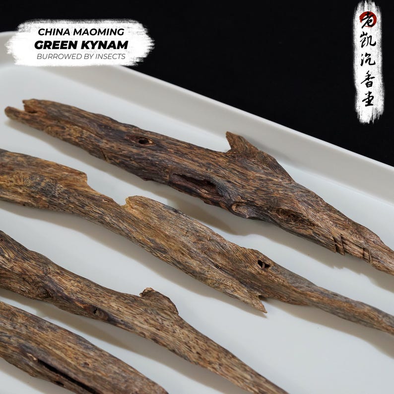 Green Kynam Pieces • 130 Grams • Burrowed by Insects • Wild ...