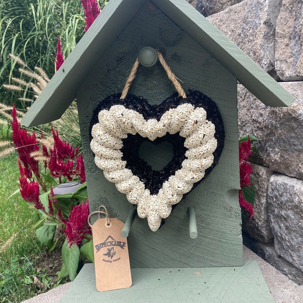 Bird Seed Heart Etsy