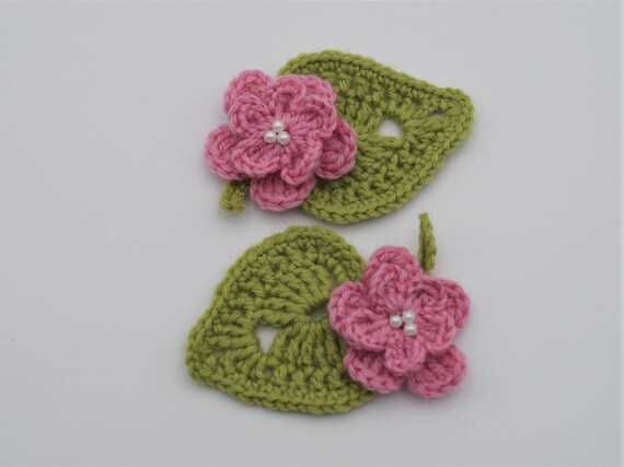 Crocheted Owl Handmade application Gardmaking sewing scrapbooking Appligue patch embellishment kids crochet cap