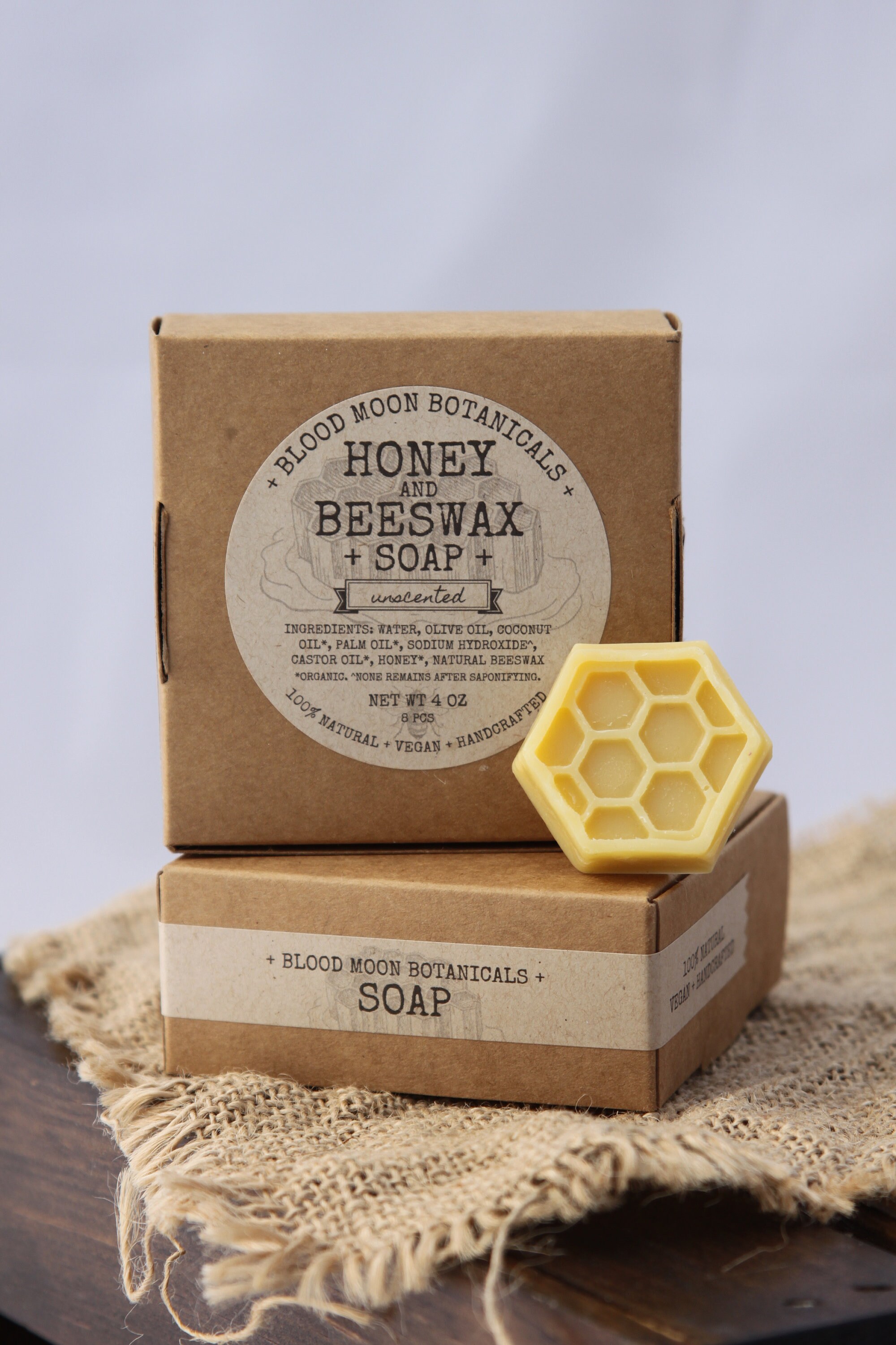 Honey and Beeswax Mini Botanical Bar Soap Shaped Etsy