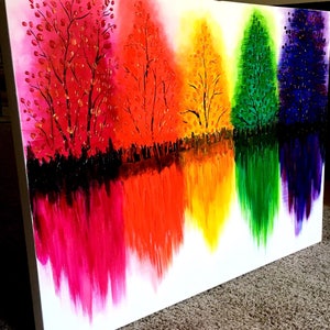 Large Wall Art Living Room Decor Canvas Painting Original on | Etsy