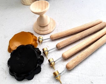 Ukrainian Pysanka Easter Egg Decoration Kit, Wax Resist Tools