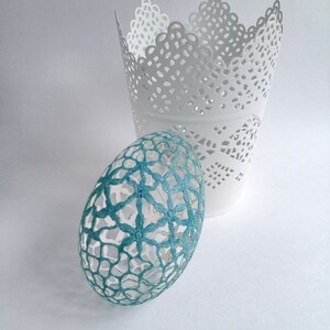 Turquoise Goose Egg, Lace Eggshell, Patterns Egg, Lacy Pattern, Egg ...