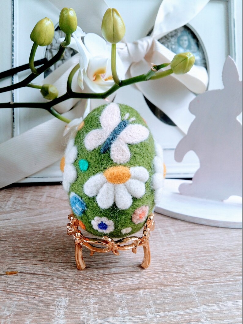 Needle felted egg wool felted egg felt Easter egg spring Etsy