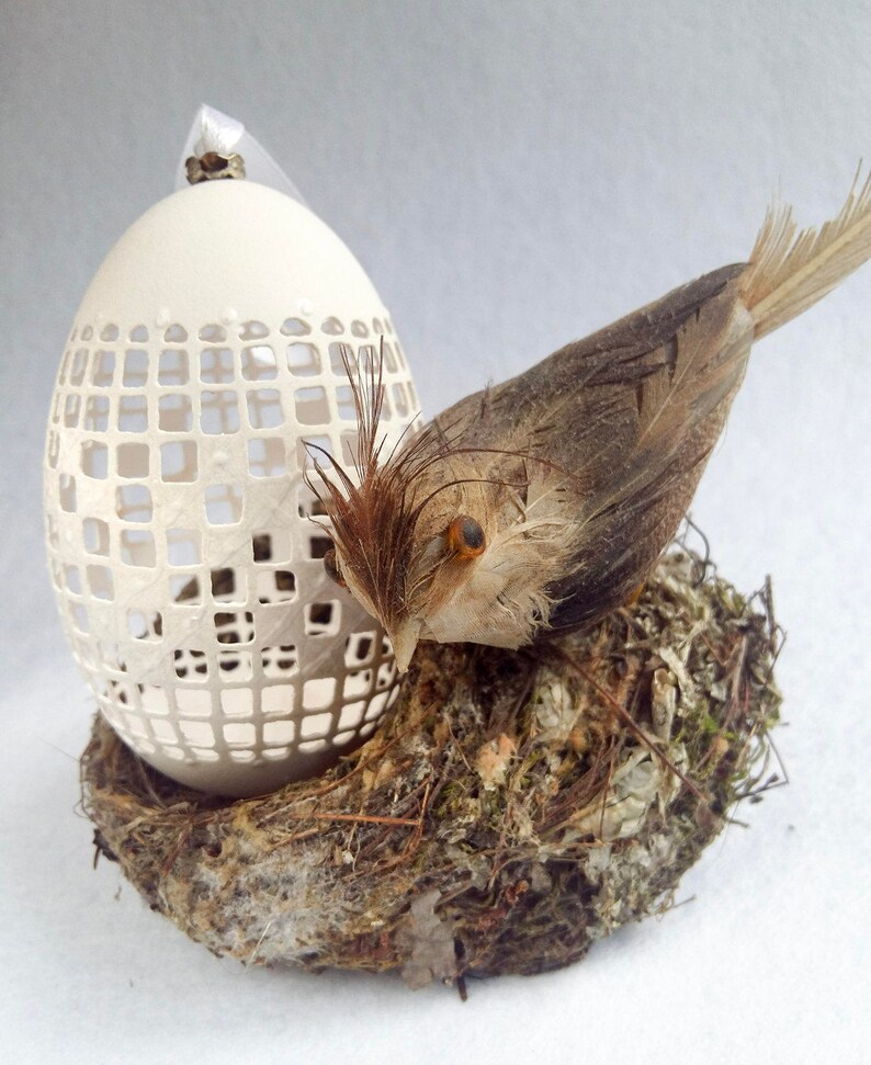 Decorated Goose Egg Easter Eggs Pysanky Drilled Goose Eggs Egg Etsy