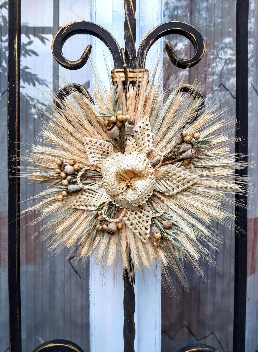 Outdoor Decoration,straw Decoration, Wall Ornaments, Weaving Rуe Straw ...
