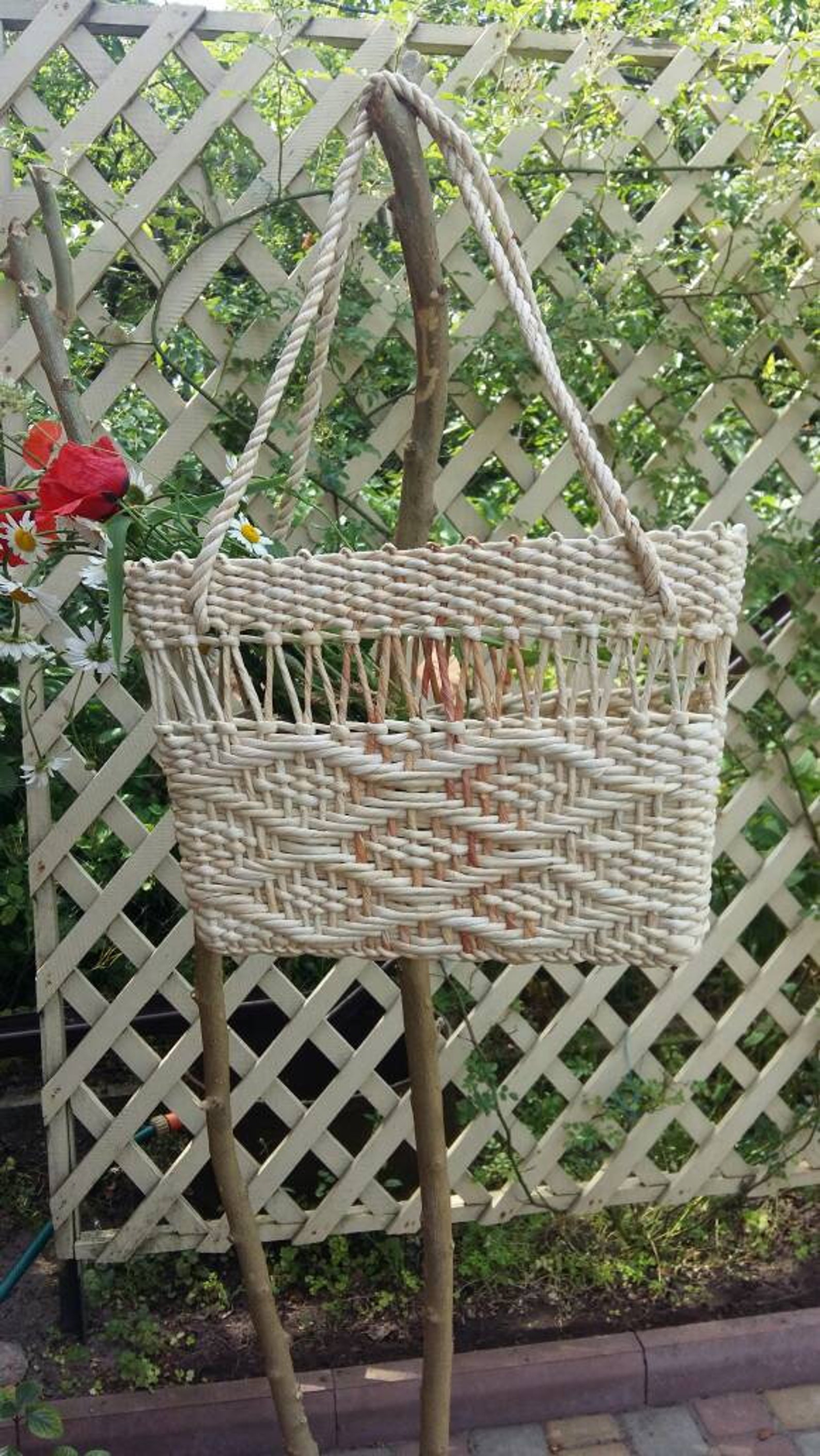 Woven Corn Husk Straw Boho Bag Summer Picnic BasketBeach Etsy