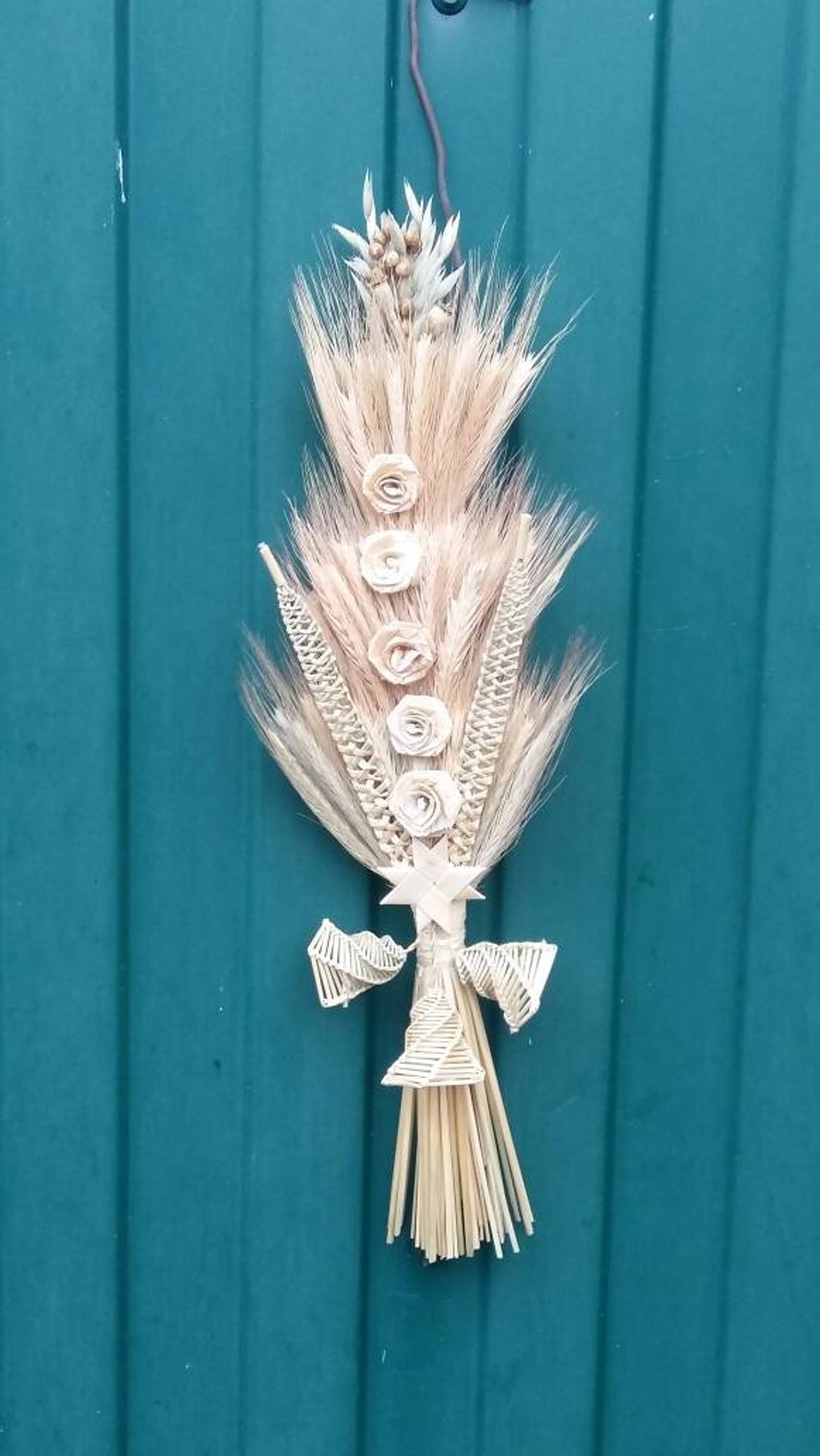 Organic Straw Ornaments Wall Decor Weaving Rye Straw Etsy