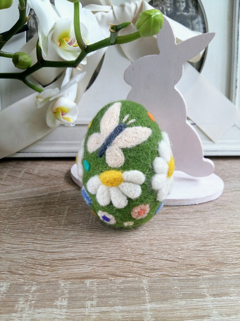Needle felted egg wool felted egg felt Easter egg spring Etsy