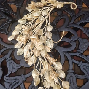 Straw wicker branch, Unique flowers from straw, Weaving branch Straw ornaments, Folk art,Rustic wedding, Intricately Woven Straw Flowers