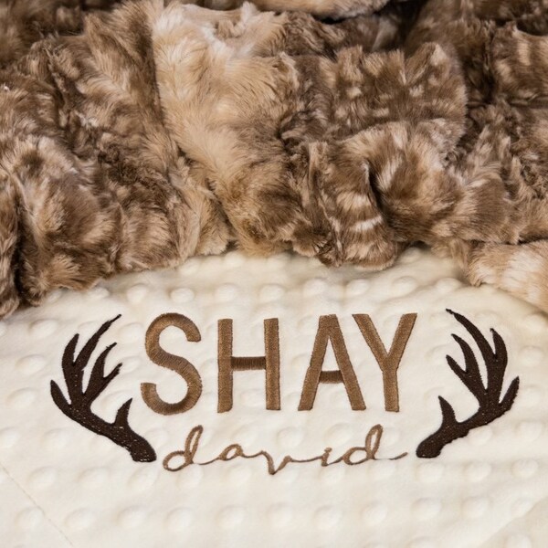 Deer Baby Blanket Etsy