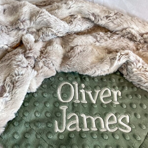Baby Name Blanket Etsy