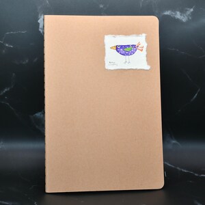 Diario vuoto: diario in carta artistica con uccelli (5,5&quot;x8,25&quot;)