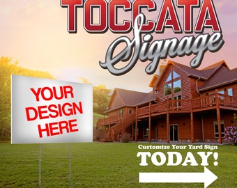 Custom Yard Sign 24”x18”, 2-Sided, Full-Color Personalized Design