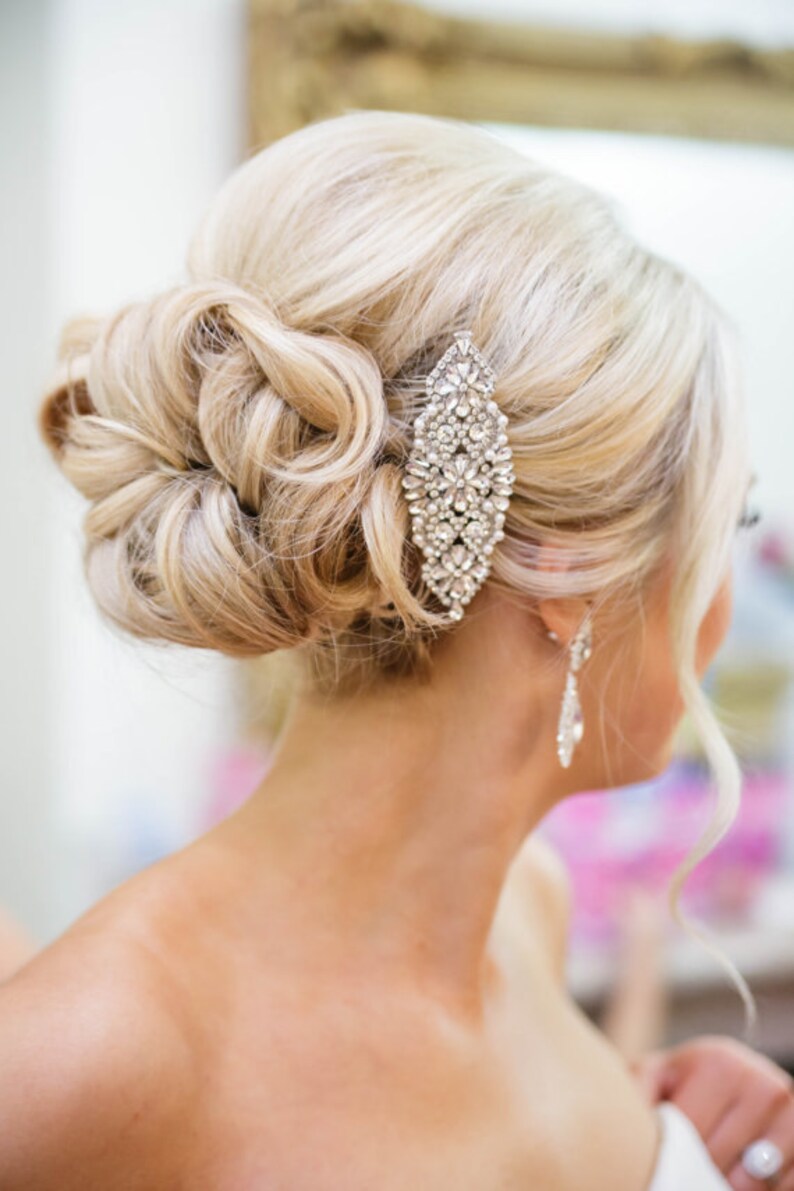 Bridal Hair Comb Crystal And Pearl Comb Wedding Hair Comb Etsy