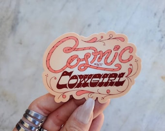 Naklejka Cosmic Cowgirl, ramblin arts, amanda visger
