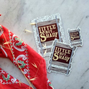 Little Bit Shady merch set, ramblin arts, amanda visger