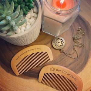 Engraved Labor Birth Comb