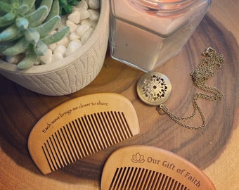 Engraved Labor Birth Comb