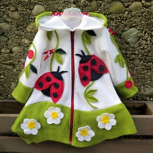 pointed jacket, ladybug, jacket