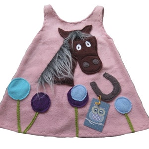 Dress, apron, tunic, wrap dress horse