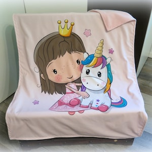 Cuddly blanket, bedspread, blanket, princess, baby blanket