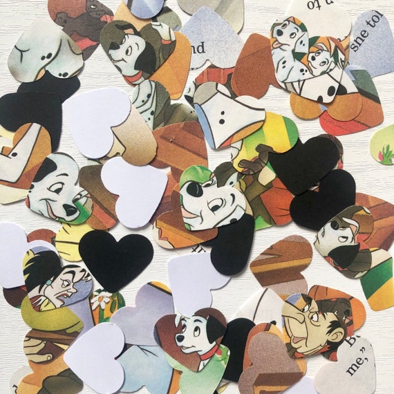Disney 101 Dalmatians Paper Hearts Confetti Wedding Birthday Etsy