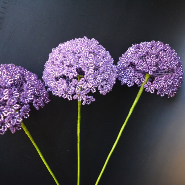 Antique Beaded Flowers Etsy