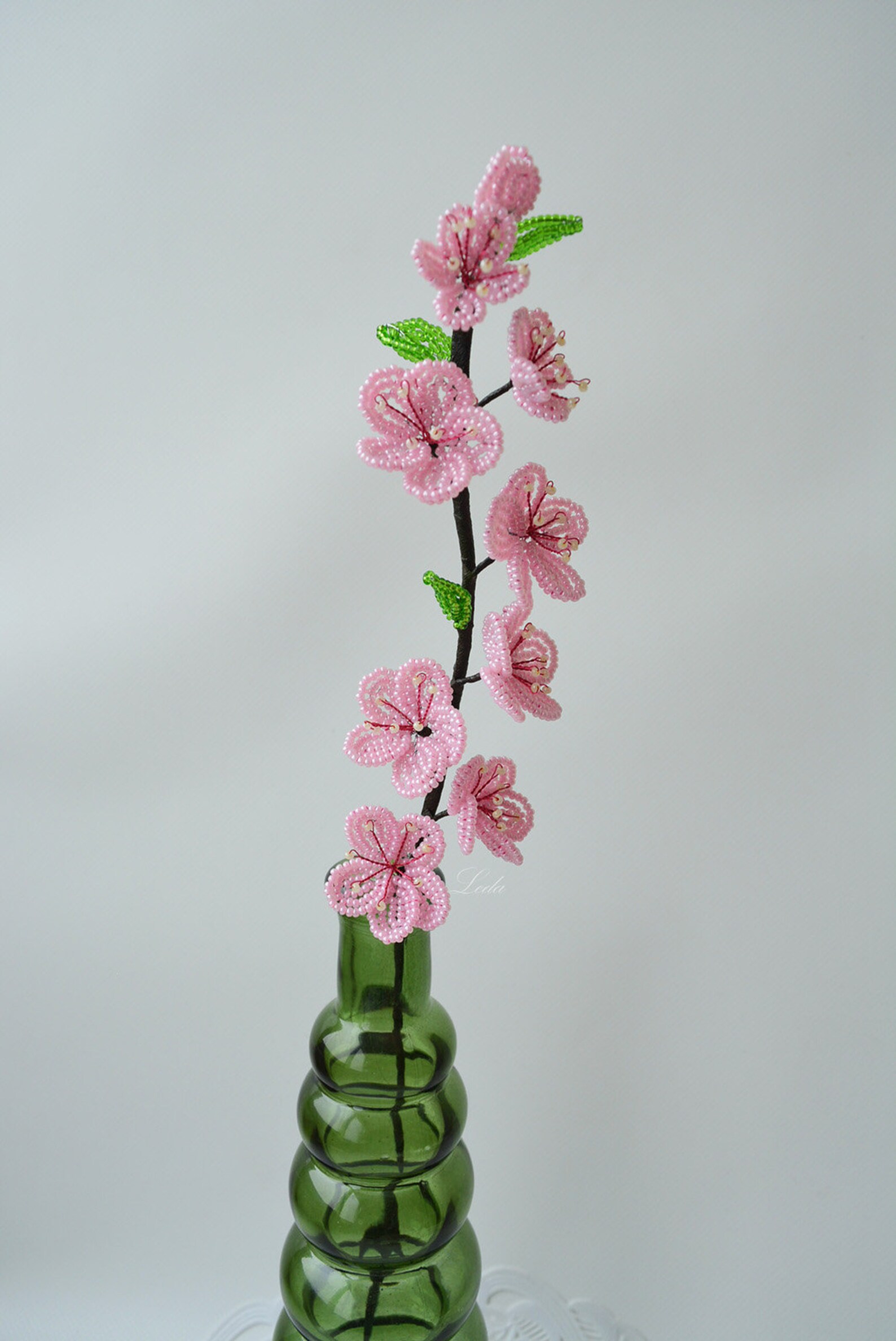Cherry Blossom French Beaded Flowers Pink Cherry Blossom Etsy