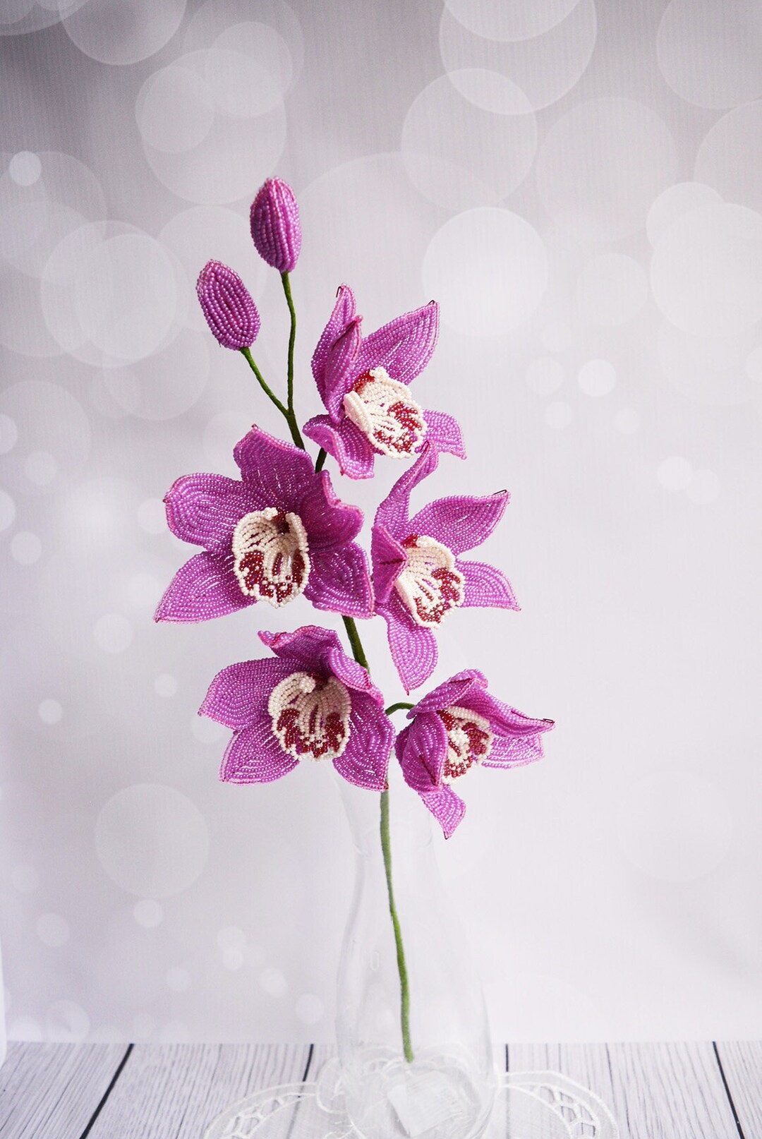 Beaded Branch Orchids, Beaded Orchid Flower Stems, Orchid Branches