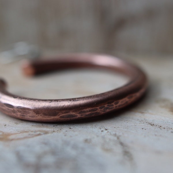 Chunky copper bangle