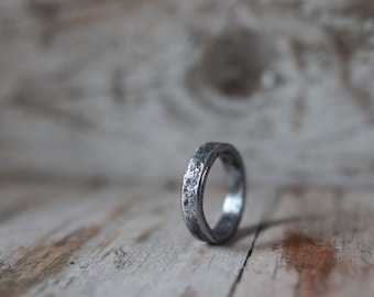 Iron ring. Rustic, raw and organic.