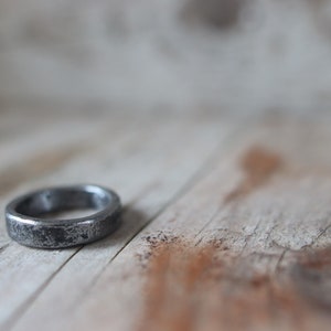 Forged iron ring. Rustic, raw and organic. image 6