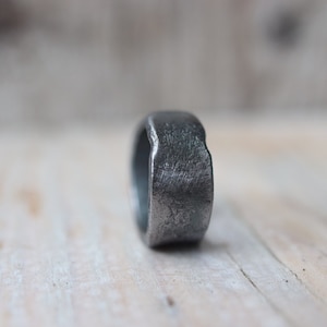 Hand forged iron ring