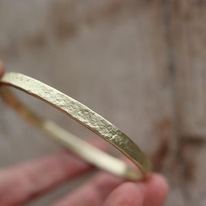 Solid brass textured bangle