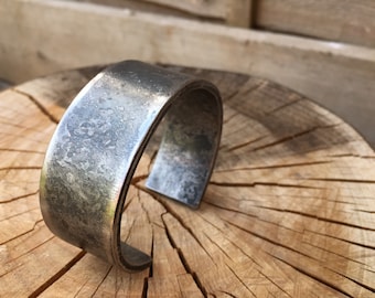 Heavy hand forged iron cuff