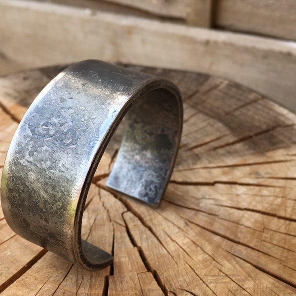 Heavy hand forged iron cuff