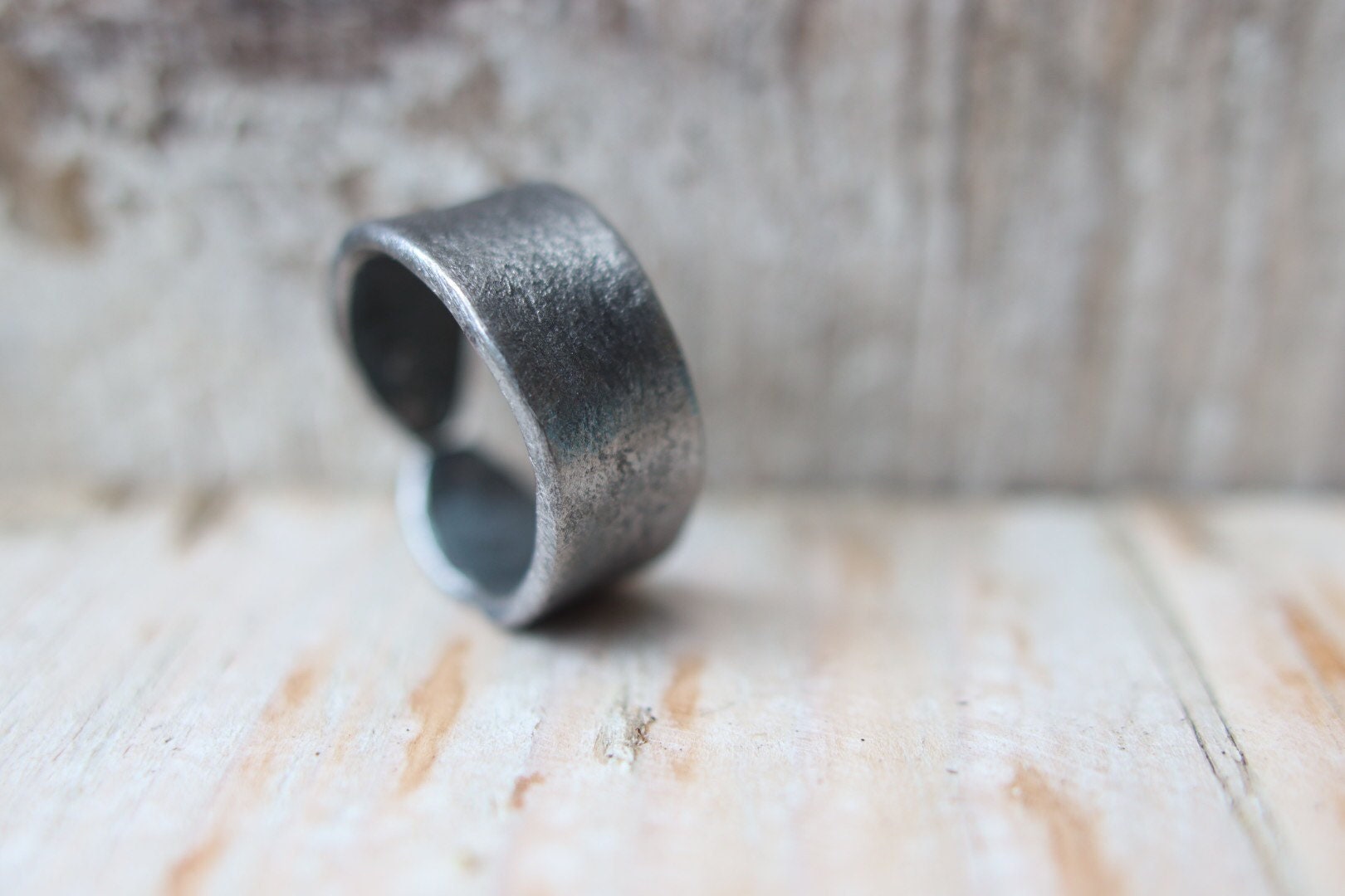 Hand Forged Iron Ring | Etsy
